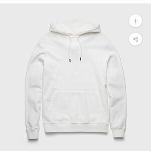 SurfsideSupply MARINE FRENCH TERRY HOODIE - WHITE